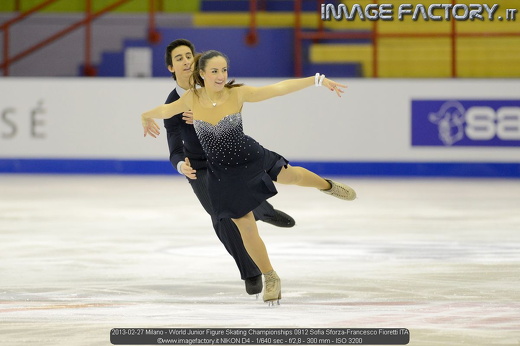 2013-02-27 Milano - World Junior Figure Skating Championships 0912 Sofia Sforza-Francesco Fioretti ITA